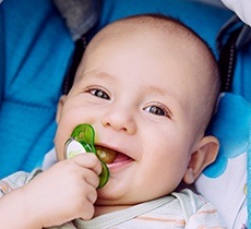 Baby with pacifier