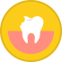 Animated tooth with cavity