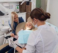 Young dental patient smiling prior to pulp therapy treatment